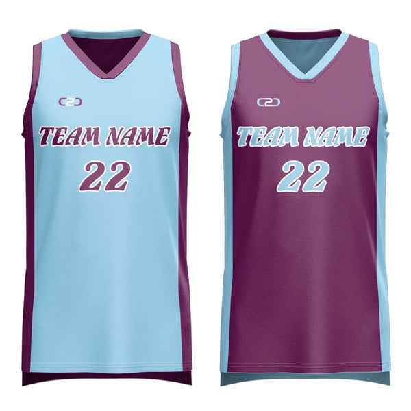 Custom Racing Reversible Slimfit Hp V Neck Basketball Singlet