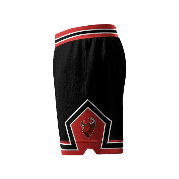 Chicago Deluxe Core Black Basketball Shorts Pockets Plus Lining Design Your Own Custom