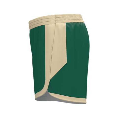 Team Name SlimFit HP Ladies Girls Curve Shorts Pro Design Your Own Custom Green