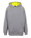 Kids Contrast Fleecy Hoodie