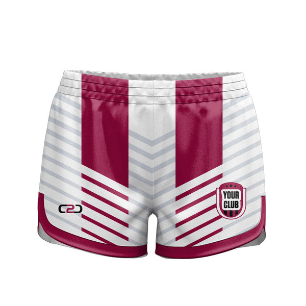 Custom PIVOT Ladies Shorts 7.5CM Front View