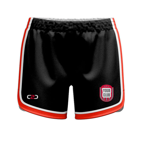 Custom ALPHA HP Ladies Girls Curve Shorts 13CM Front View