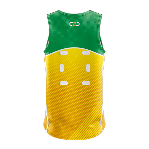 Custom Mens Netball Singlet 116 Back View